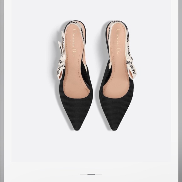 Christian Dior J'Ador Slingback Pump Fabric and Ribbon heel - Picture 10 of 13